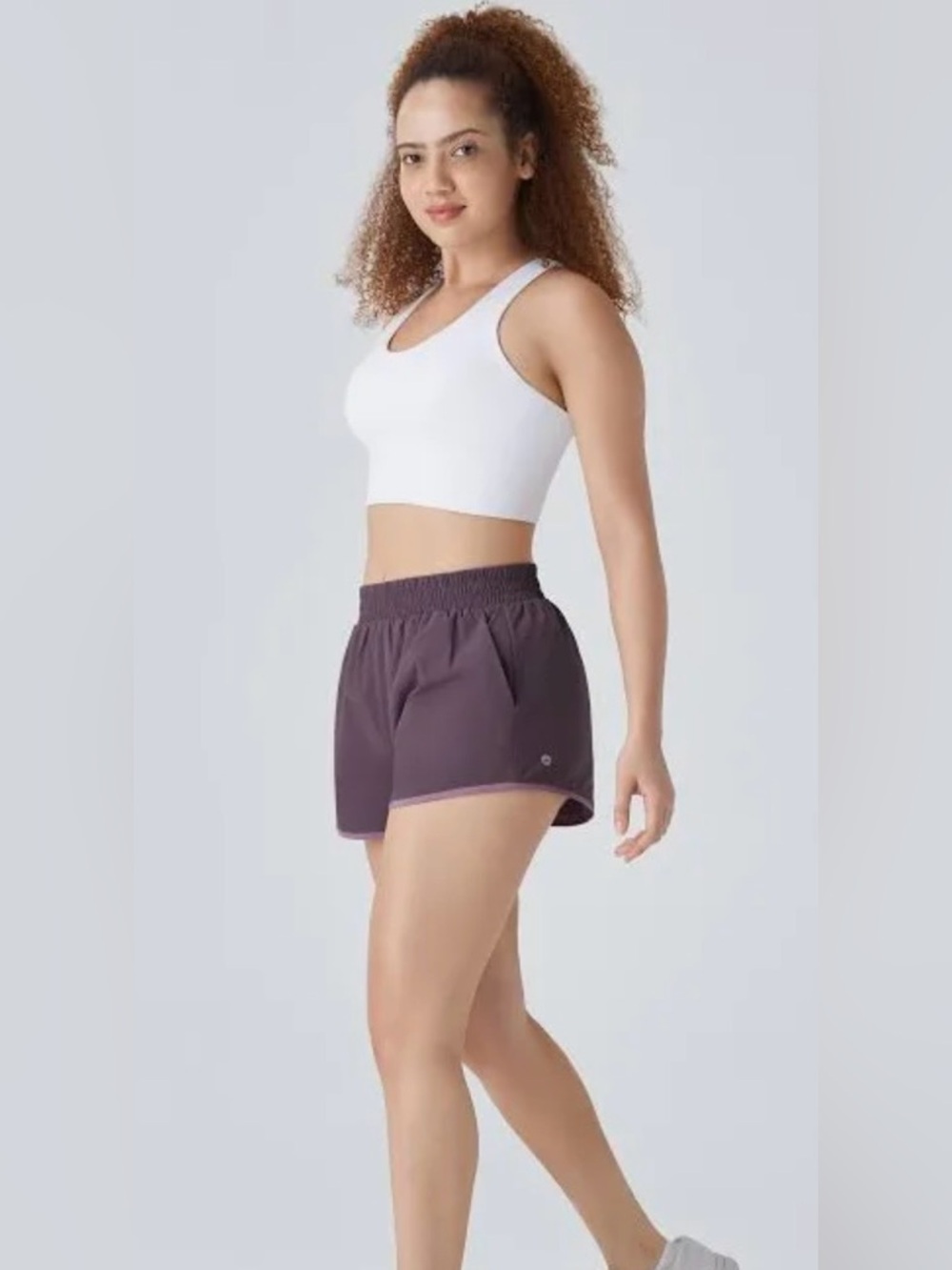 Halara Reversible Mid Rise Pocket Color Block
Workout Shorts Gym Short